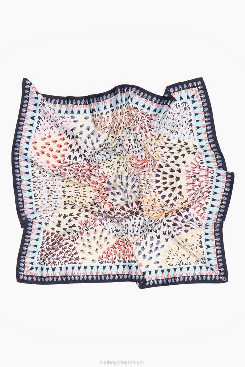 branco acessórios 64X4N623 lenço de flores Bimba Y Lola