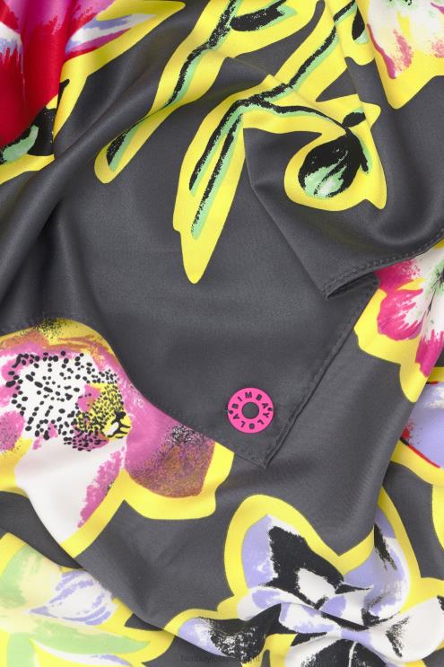 cinza acessórios 64X4N604 lenço floral escuro Bimba Y Lola
