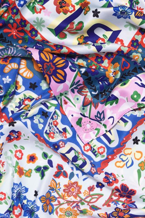 água acessórios 64X4N654 cachecol floral e logos Bimba Y Lola