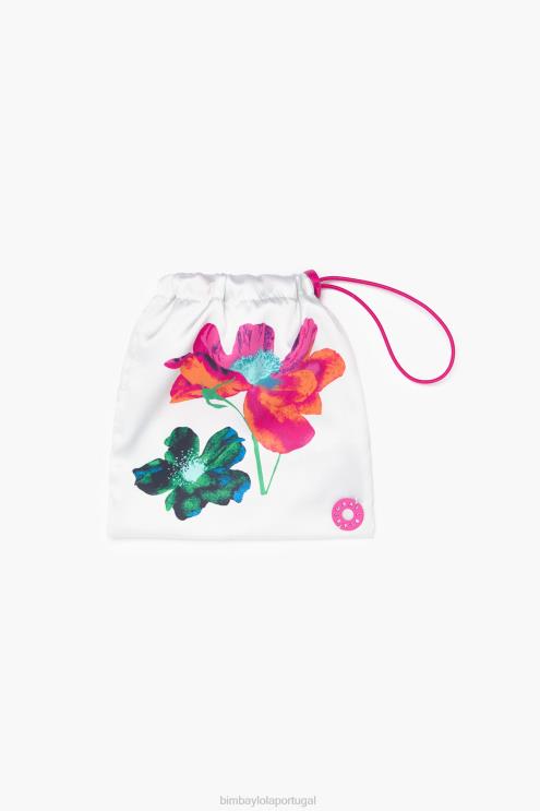off white acessórios 64X4N606 lenço de seda floral Bimba Y Lola