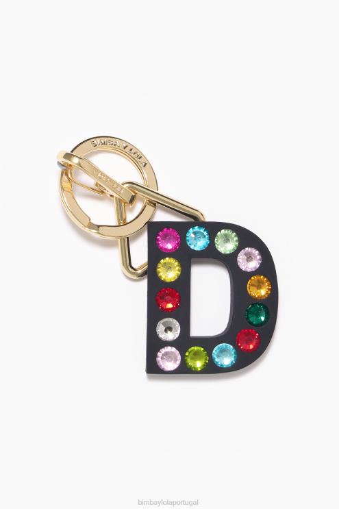 d acessórios 64X4N959 chaveiro de silicone com letras Bimba Y Lola