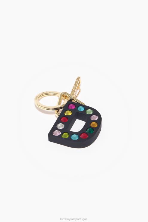 d acessórios 64X4N959 chaveiro de silicone com letras Bimba Y Lola