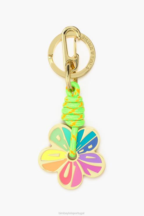 dourado acessórios 64X4N948 chaveiro de flor Bimba Y Lola