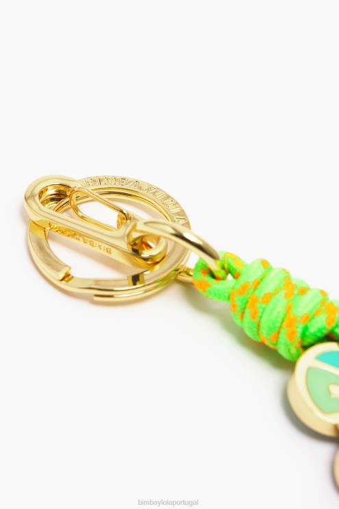 dourado acessórios 64X4N948 chaveiro de flor Bimba Y Lola