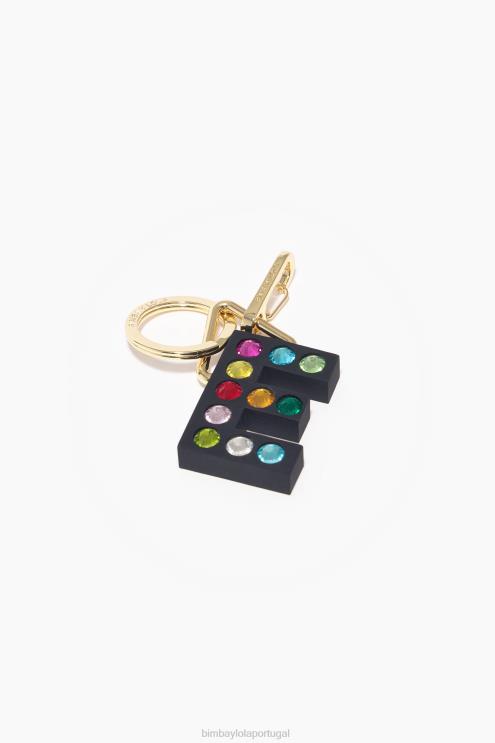 e acessórios 64X4N1175 chaveiro de silicone com letras Bimba Y Lola