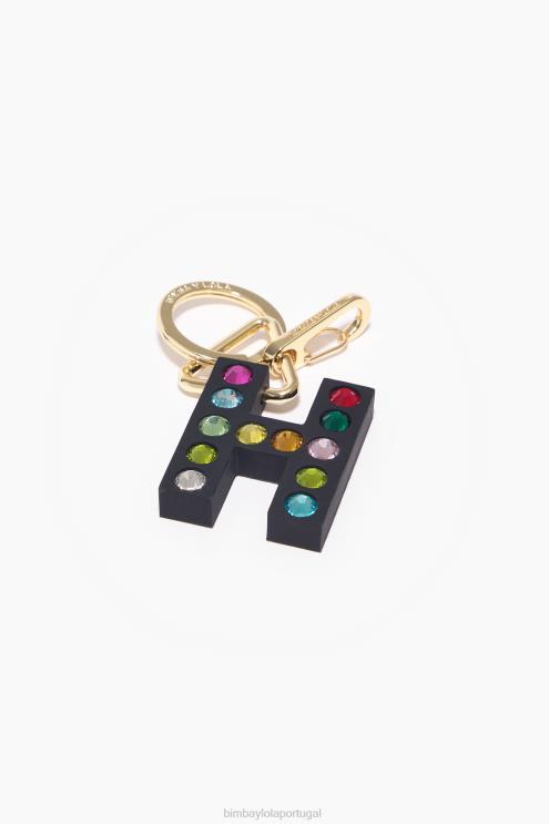 h acessórios 64X4N1178 chaveiro de silicone com letras Bimba Y Lola