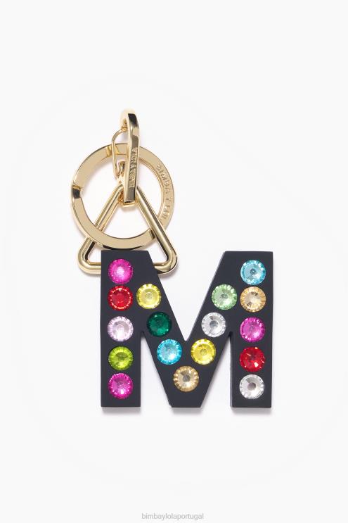 m acessórios 64X4N1183 chaveiro de silicone com letras Bimba Y Lola