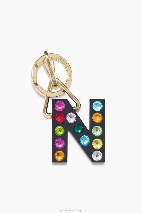 n acessórios 64X4N1184 chaveiro de silicone com letras Bimba Y Lola