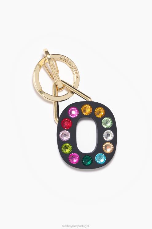 o acessórios 64X4N1185 chaveiro de silicone com letras Bimba Y Lola