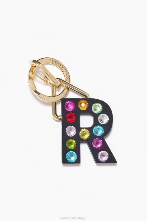 r acessórios 64X4N1188 chaveiro de silicone com letras Bimba Y Lola