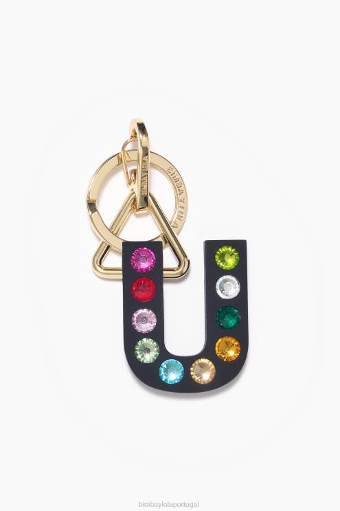você acessórios 64X4N1191 chaveiro de silicone com letras Bimba Y Lola