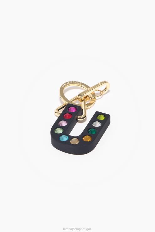 você acessórios 64X4N1191 chaveiro de silicone com letras Bimba Y Lola