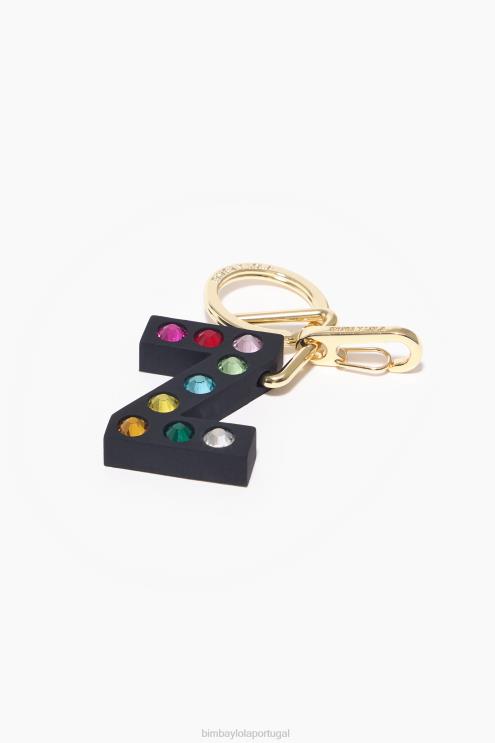 z acessórios 64X4N1196 chaveiro de silicone com letras Bimba Y Lola
