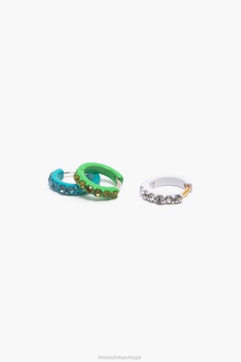 cristal acessórios 64X4N749 conjunto de brincos de argola Bimba Y Lola