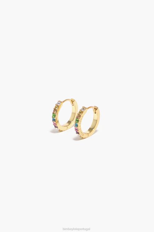 dourado acessórios 64X4N720 brincos de argola Bimba Y Lola