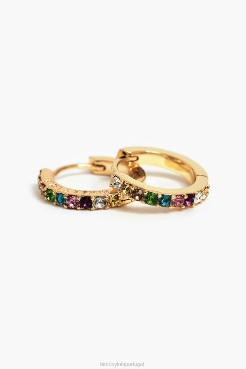 dourado acessórios 64X4N720 brincos de argola Bimba Y Lola