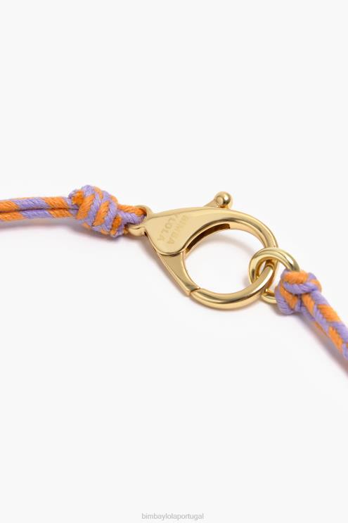 multicolorido acessórios 64X4N741 colar de cordão de flores Bimba Y Lola