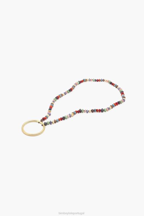 multicolorido acessórios 64X4N764 colar com pedras Bimba Y Lola