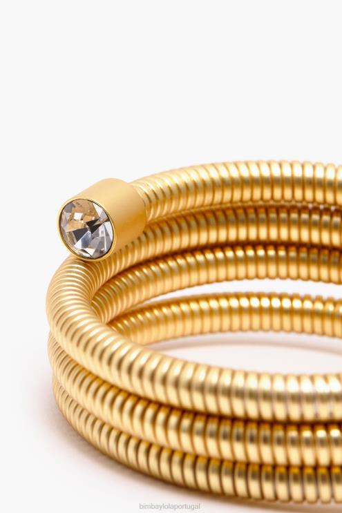ouro acessórios 64X4N758 pulseira espiral fosca Bimba Y Lola