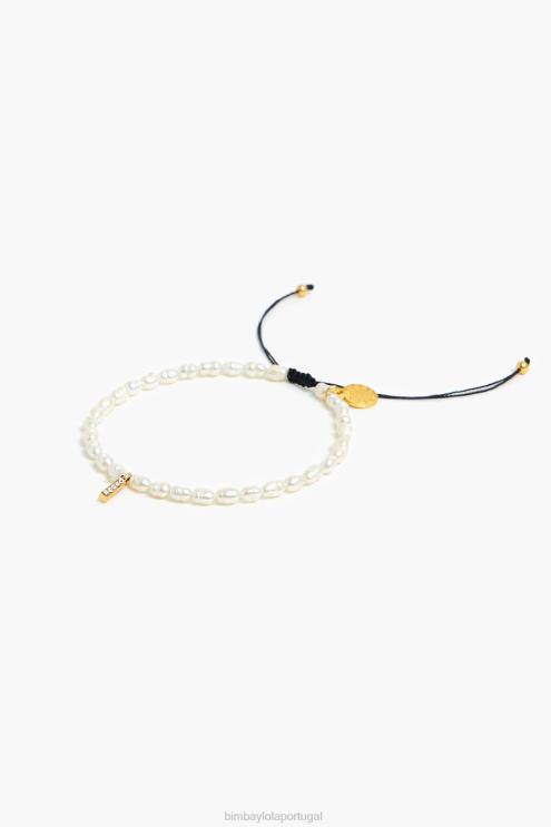 pérola acessórios 64X4N1198 pulseira de letras eu Bimba Y Lola