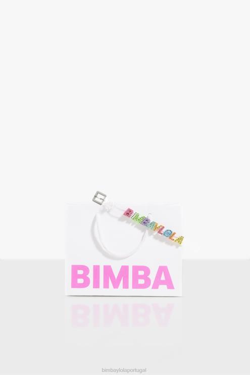 transparente acessórios 64X4N656 pulseira de letras de logotipo Bimba Y Lola
