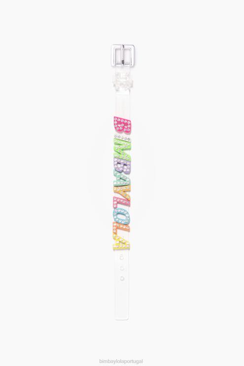 transparente acessórios 64X4N656 pulseira de letras de logotipo Bimba Y Lola
