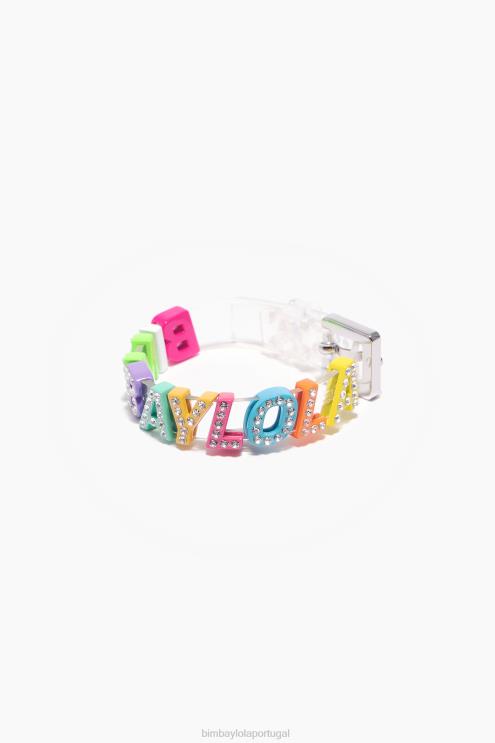 transparente acessórios 64X4N657 pulseira de letras de logotipo Bimba Y Lola
