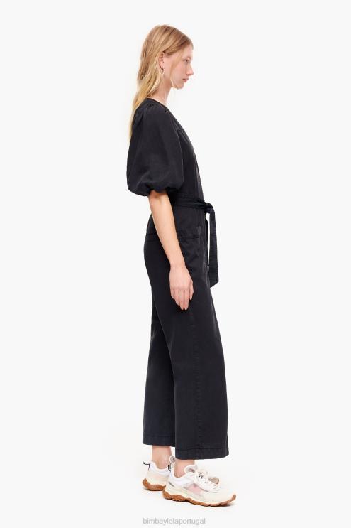 preto roupas 64X4N178 macacão jeans Bimba Y Lola
