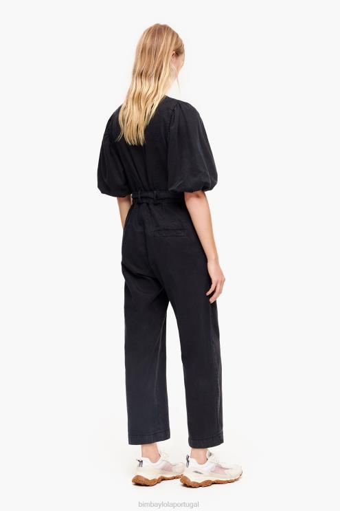 preto roupas 64X4N178 macacão jeans Bimba Y Lola