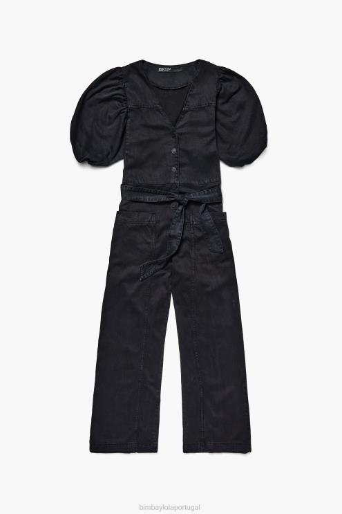 preto roupas 64X4N178 macacão jeans Bimba Y Lola