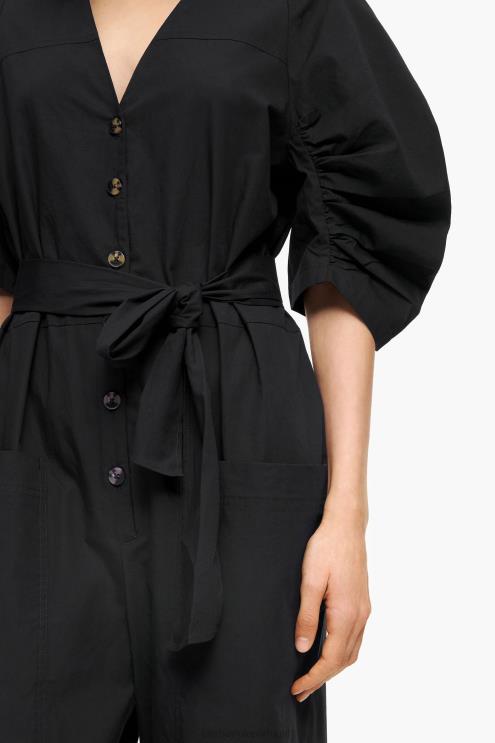 preto roupas 64X4N187 macacão popeline Bimba Y Lola