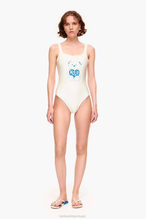 amarelo roupas 64X4N884 maiô de logotipo de urso Bimba Y Lola