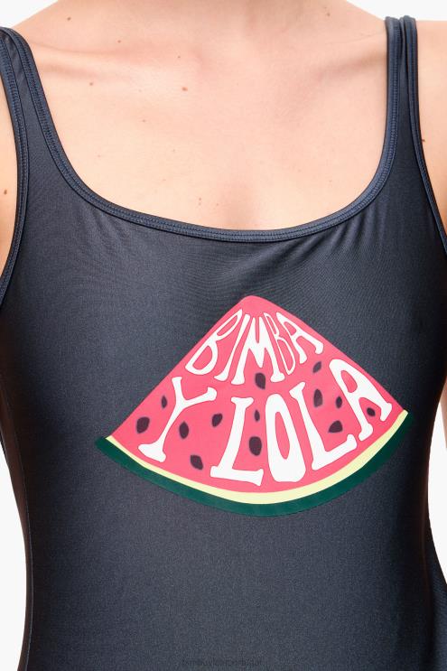 antracite roupas 64X4N885 maiô com logotipo de melancia Bimba Y Lola