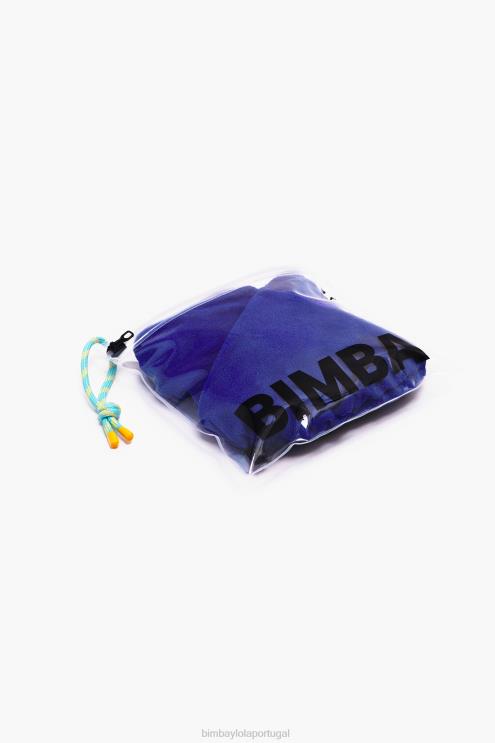 azul roupas 64X4N887 biquíni triângulo texturizado Bimba Y Lola