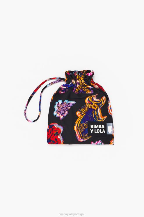 preto roupas 64X4N874 maiô com estampa de peixe Bimba Y Lola