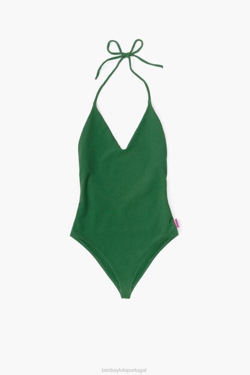 verde floresta roupas 64X4N889 maiô texturizado Bimba Y Lola