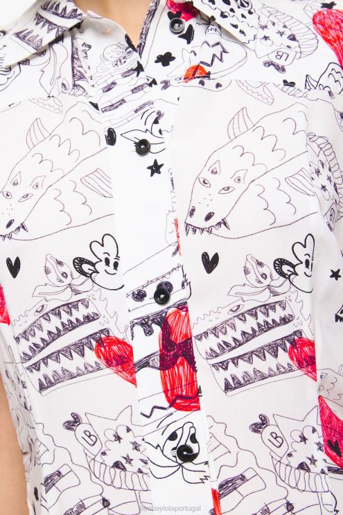 apelido roupas 64X4N226 maxi vestido com estampa de coração Bimba Y Lola