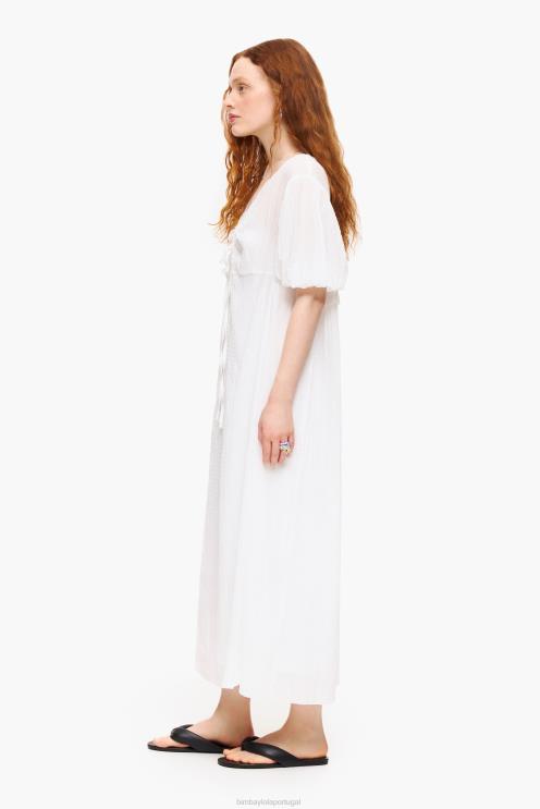 branco roupas 64X4N183 vestido longo Bimba Y Lola
