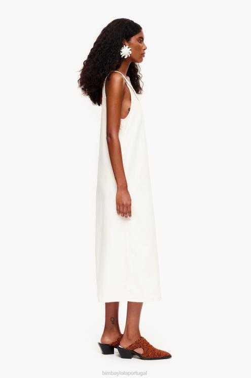 off white roupas 64X4N180 vestido jeans Bimba Y Lola