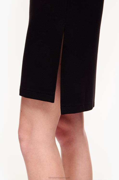 preto roupas 64X4N206 vestido ponte di roma Bimba Y Lola