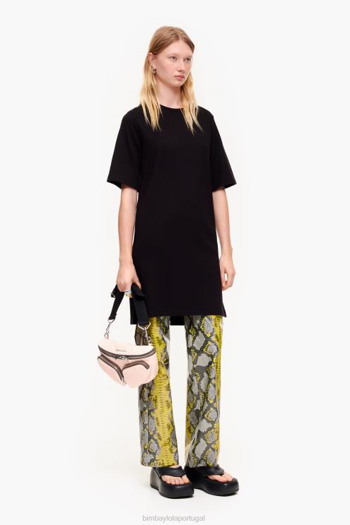 preto roupas 64X4N206 vestido ponte di roma Bimba Y Lola