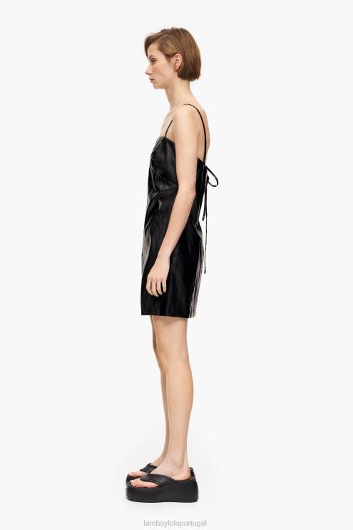 preto roupas 64X4N241 vestido mini linha Bimba Y Lola