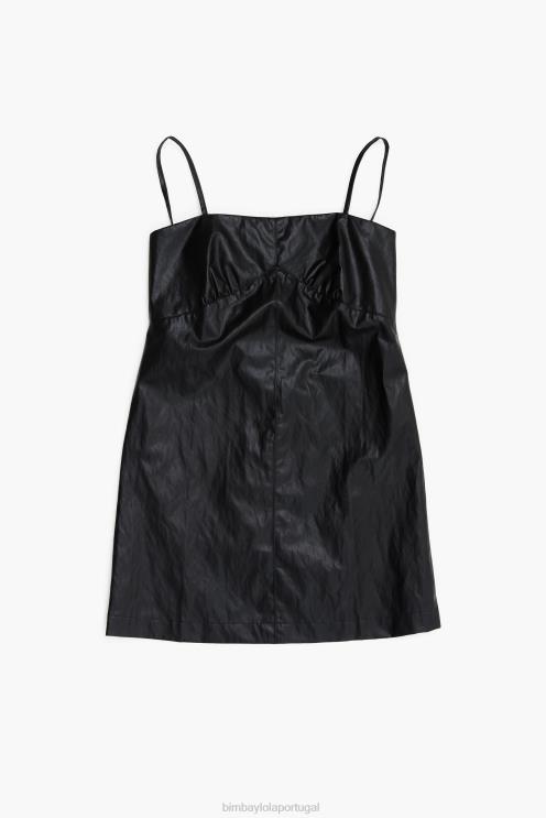 preto roupas 64X4N241 vestido mini linha Bimba Y Lola
