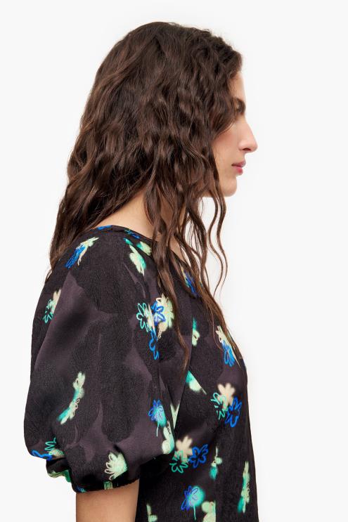 spray roupas 64X4N233 vestido fluido estampado de flores Bimba Y Lola