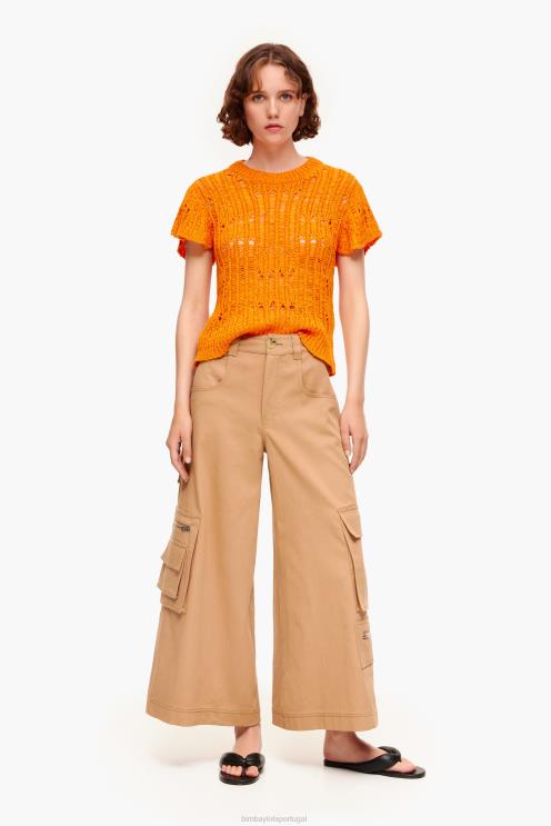 camelo roupas 64X4N397 calças cargo Bimba Y Lola