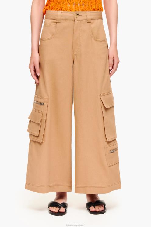 camelo roupas 64X4N397 calças cargo Bimba Y Lola