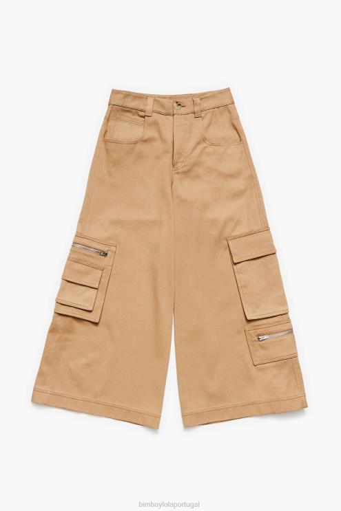 camelo roupas 64X4N397 calças cargo Bimba Y Lola