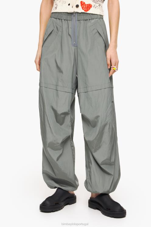 cinza roupas 64X4N420 calças de pára-quedas Bimba Y Lola