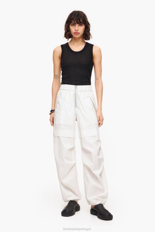 cinza roupas 64X4N421 calças de pára-quedas leves Bimba Y Lola
