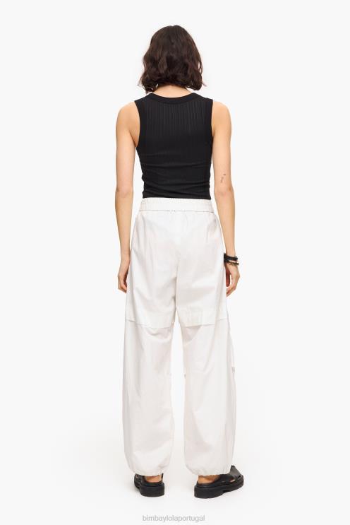 cinza roupas 64X4N421 calças de pára-quedas leves Bimba Y Lola
